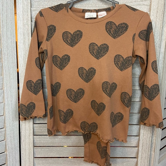 Zara Matching Sets Zara Heart Lettuce Trim Heart Set Poshmark